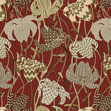 Красные обои с цветами Sirpi Missoni Home 3 M3A 10232