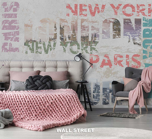 Фотообои в интерьере артикул Urban 17, URBAN, Wall street