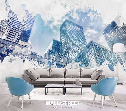 Фотообои в интерьере артикул Urban 9, URBAN, Wall street